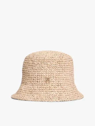 Virkattu raffia-bucket-hatu Virkattu raffia-bucket-hatu