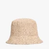 Virkattu raffia-bucket-hatu Virkattu raffia-bucket-hatu