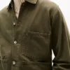 Värjätty denim-työjakku Värjätty denim-työjakku
