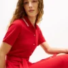 Vyötäröinen, reunuskoristeltu midi-polo-mekko Vyötäröinen, reunuskoristeltu midi-polo-mekko