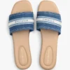 Webbing Logo Denim Slide -sandaalit Webbing Logo Denim Slide -sandaalit