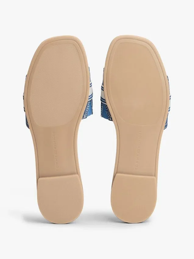 Webbing Logo Denim Slide -sandaalit Webbing Logo Denim Slide -sandaalit