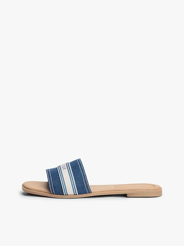 Webbing Logo Denim Slide -sandaalit Webbing Logo Denim Slide -sandaalit