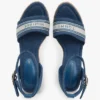 Webbing Logo Denim Wedge Espadrille Webbing Logo Denim Wedge Espadrille