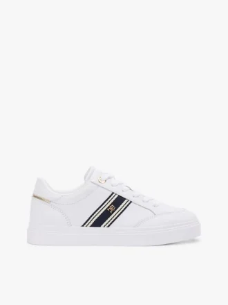 Webbing Stripe -nahkainen cupsole-lenkkari