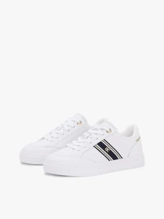 Webbing Stripe -nahkainen cupsole-lenkkari