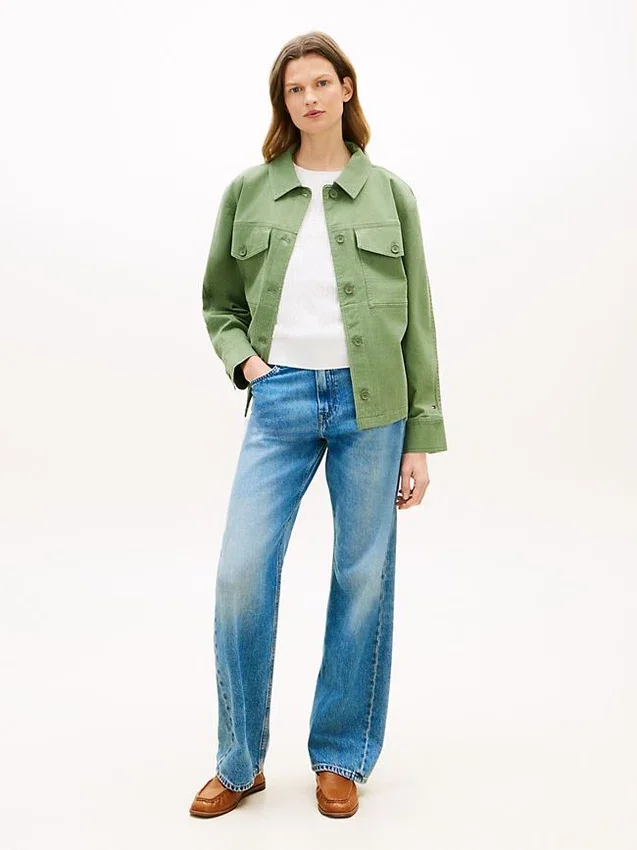 Ylisuuri twill-tyylinen työpaita Ylisuuri twill-tyylinen työpaita