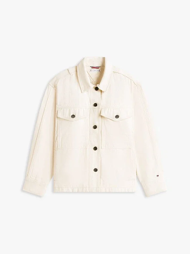 Ylisuuri twill-tyylinen työpaita Ylisuuri twill-tyylinen työpaita